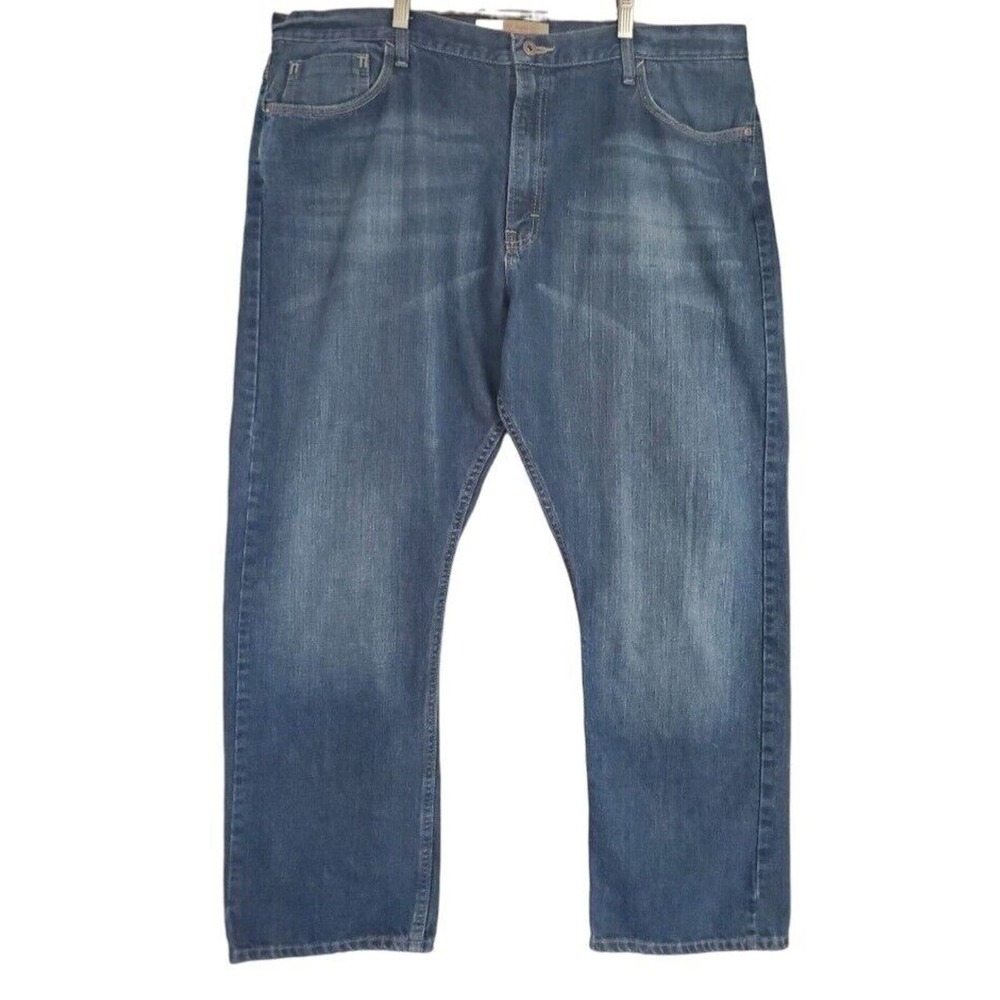 Wrangler Jeans Mens 42x30 Relaxed Fit Medium Wash Cotton Denim